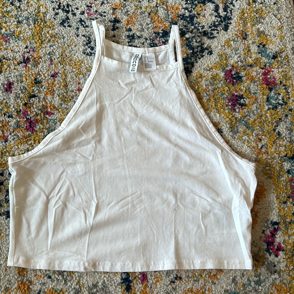 H&M cropped high neck top